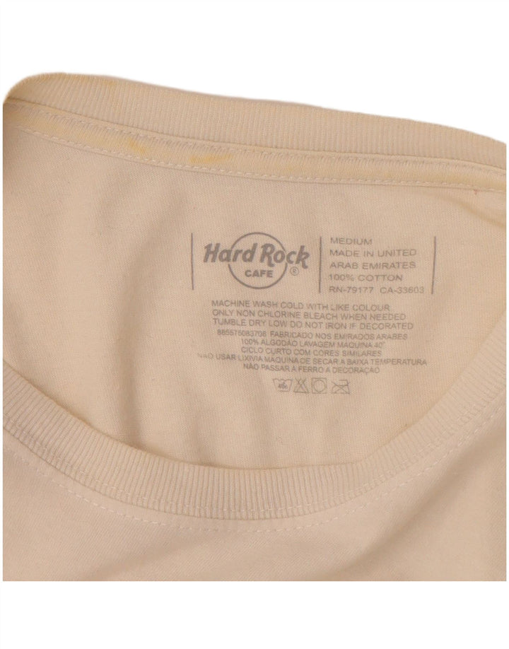 Hard Rock Cafe muška majica kratkih rukava Lisboa Graphic T-Shirt Srednje bijelog pamuka