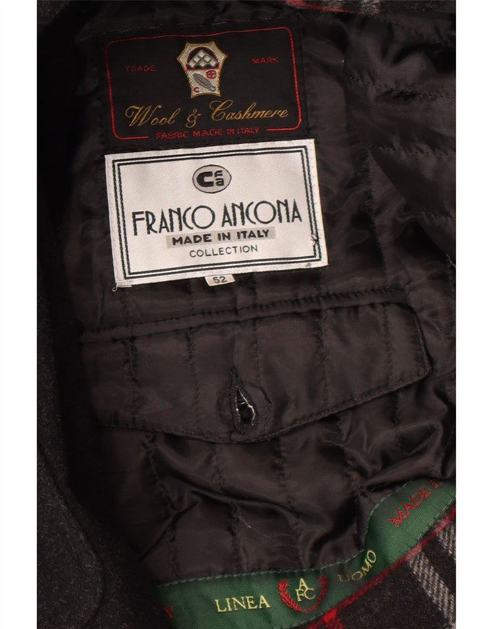 Franco Ancona muški kaput IT 52 XL crna vuna