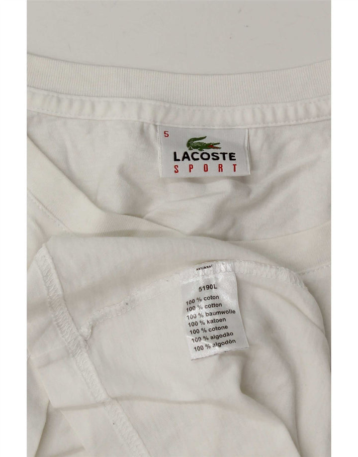 Lacoste muška majica kratkih rukava, velika veličina 5, bijeli pamuk