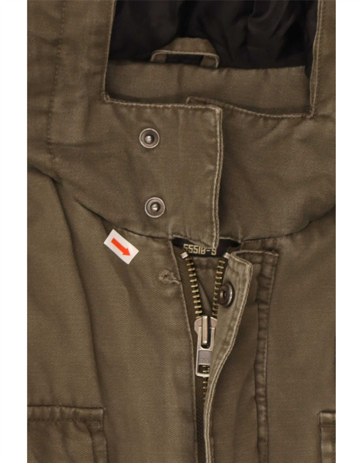 Mješovita muška parka jakna s kapuljačom UK 40 Large kaki pamuk