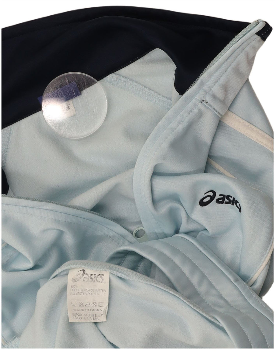 ASICS muška trenirka gornja jakna Srednje plavi poliester