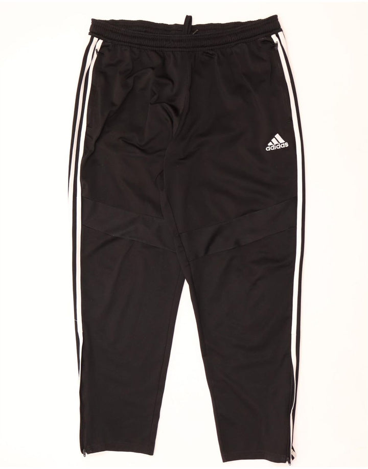 Adidas muške trenirke XL crne poliesterske hlače