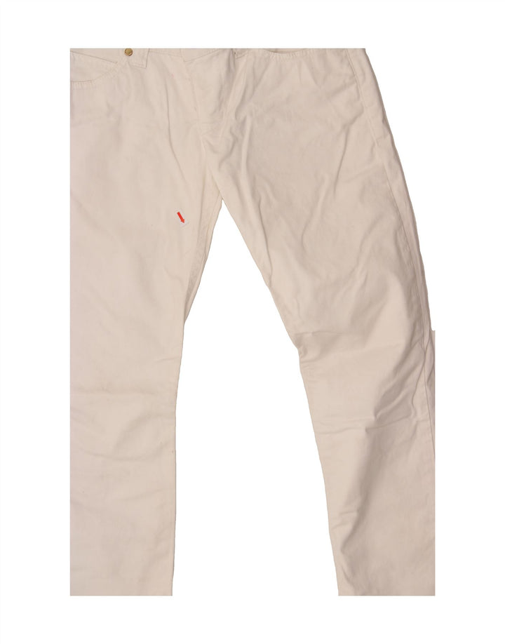 ARMANI Womens Slim Jeans W26 L27 White Cotton Vintage Armani and Second-Hand Armani from Messina Hembry 
