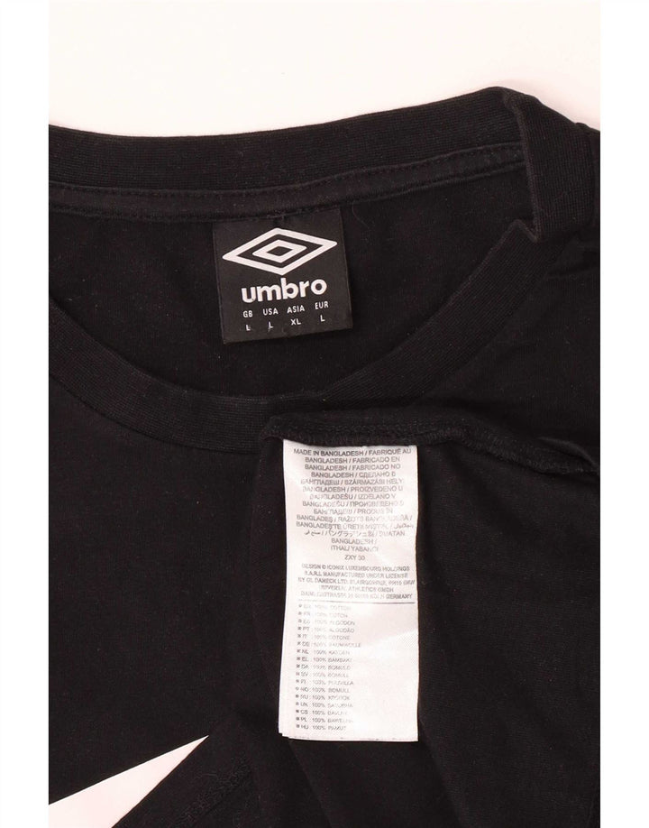 Umbro muška majica s grafičkim motivima, veliki crni pamuk