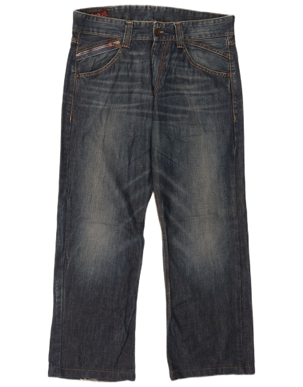 Marlboro Classics Mens Straight Jeans W32 L28 Plavi pamuk