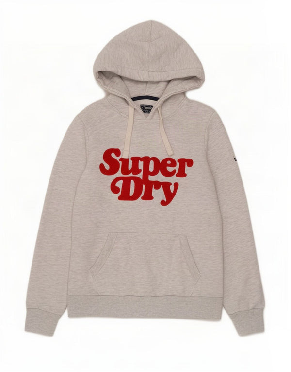 Superdry ženska majica s kapuljačom s kapuljačom UK 8 Mali sivi pamuk