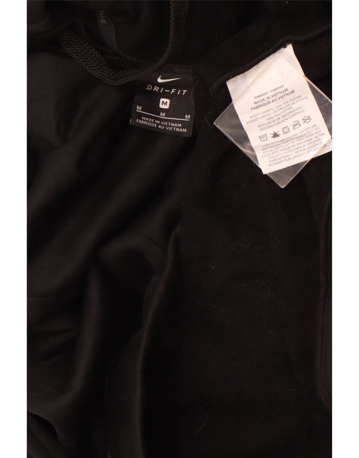 NIKE muška majica s kapuljačom Dri Fit Srednji crni poliester