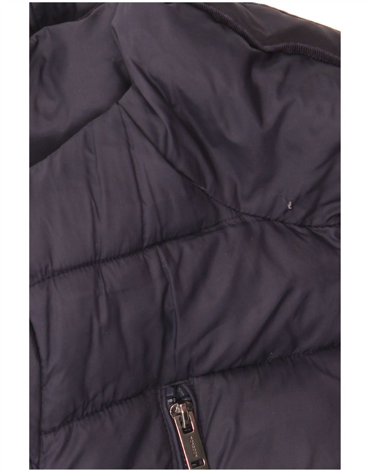 Monsoon ženski podstavljeni kaput UK 14 Srednji tamnoplavi najlon