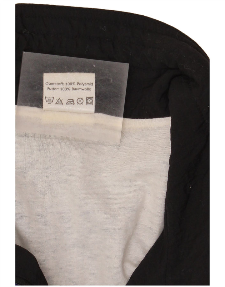 Velika muška trenirka velika jakna od poliamida crne boje