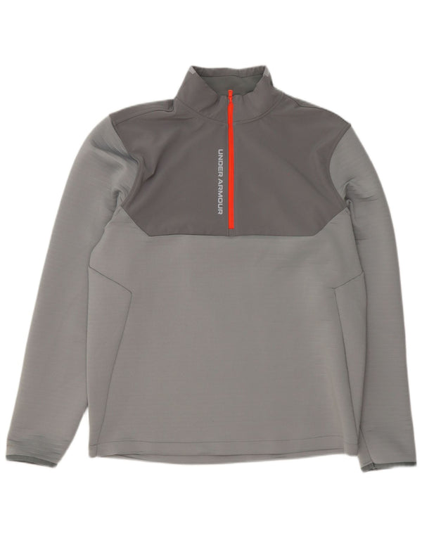 Under Armour Muški pulover Trenirka Top Large Grey Colourblock Sports