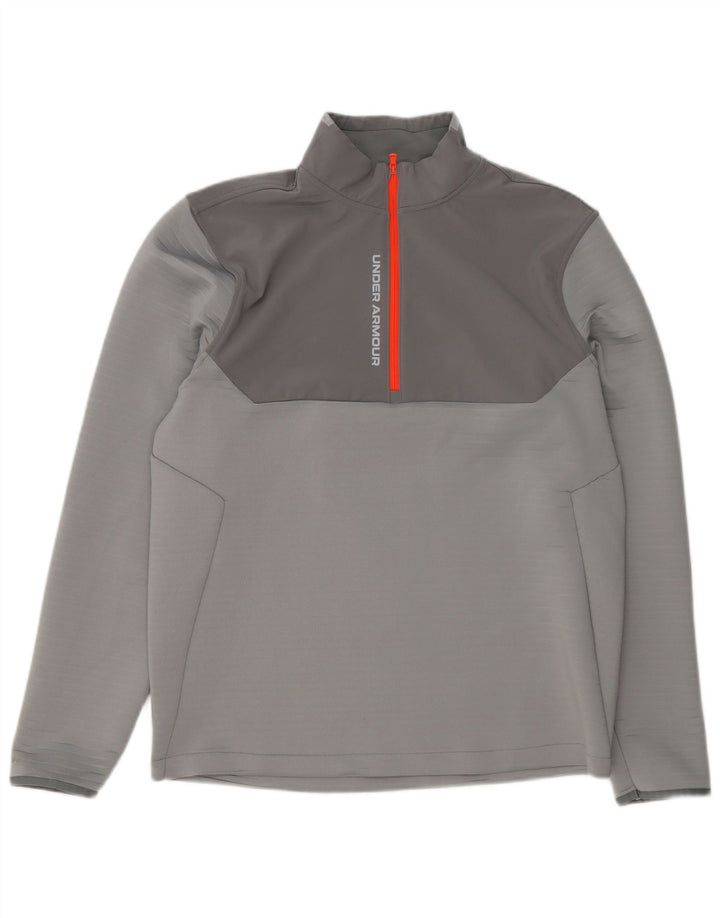 Under Armour Muški pulover Trenirka Top Large Grey Colourblock Sports