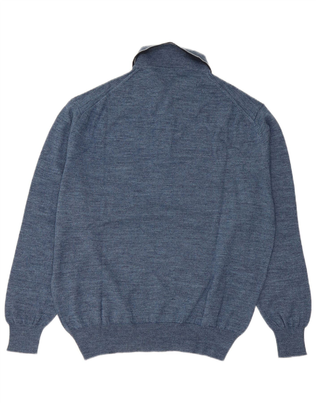 Canda muški džemper s polo ovratnikom IT 48/50 Srednje plava djevičanska vuna