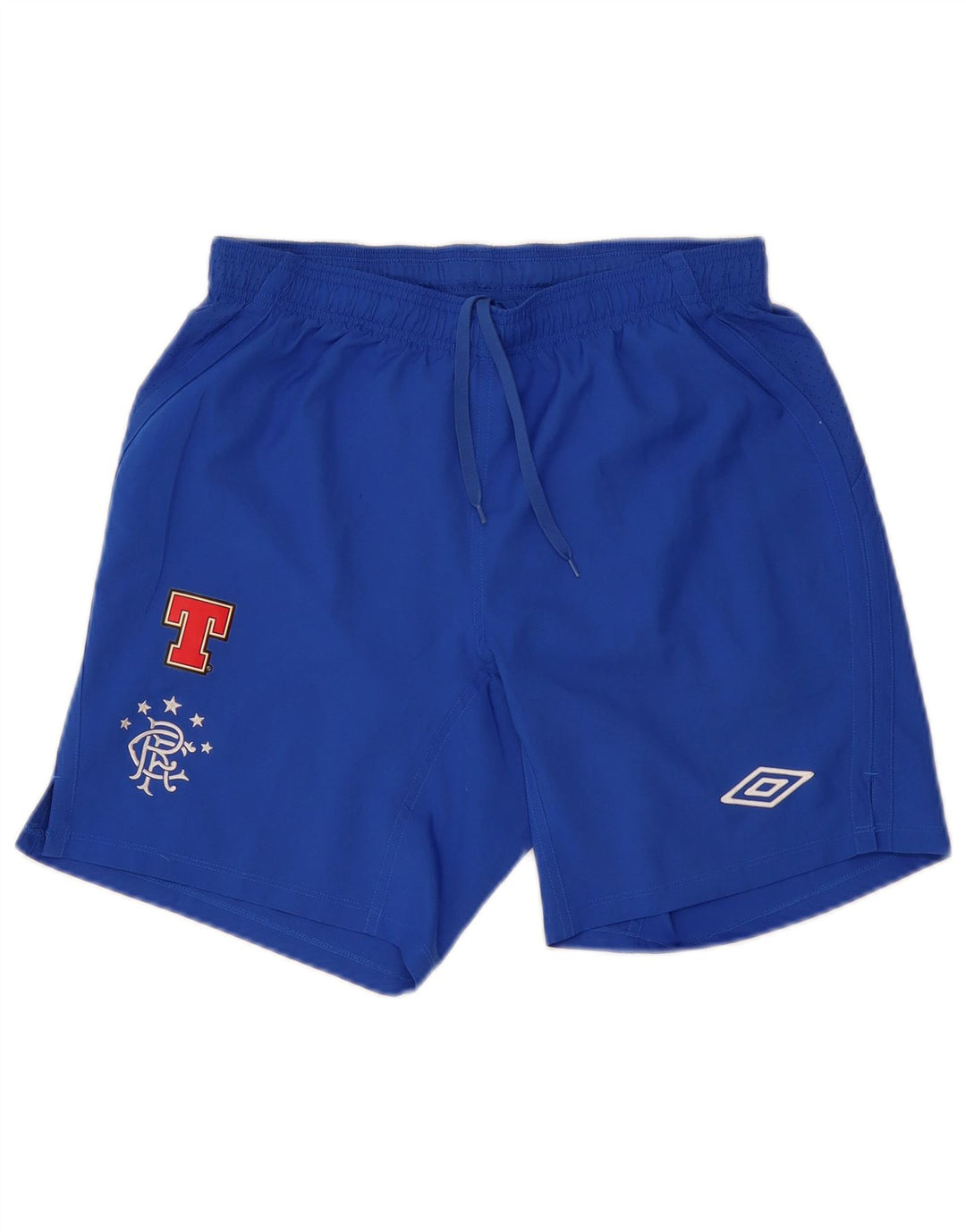 UMBRO muške grafičke sportske kratke hlače srednje plave boje od poliestera