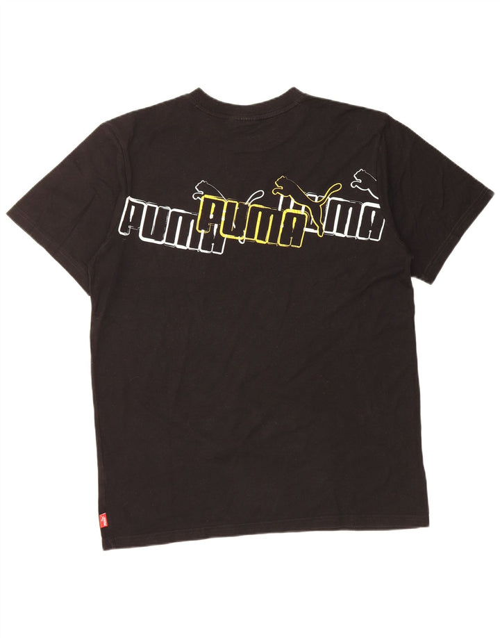 PUMA Boys Graphic T-Shirt Top 15-16 Years Black