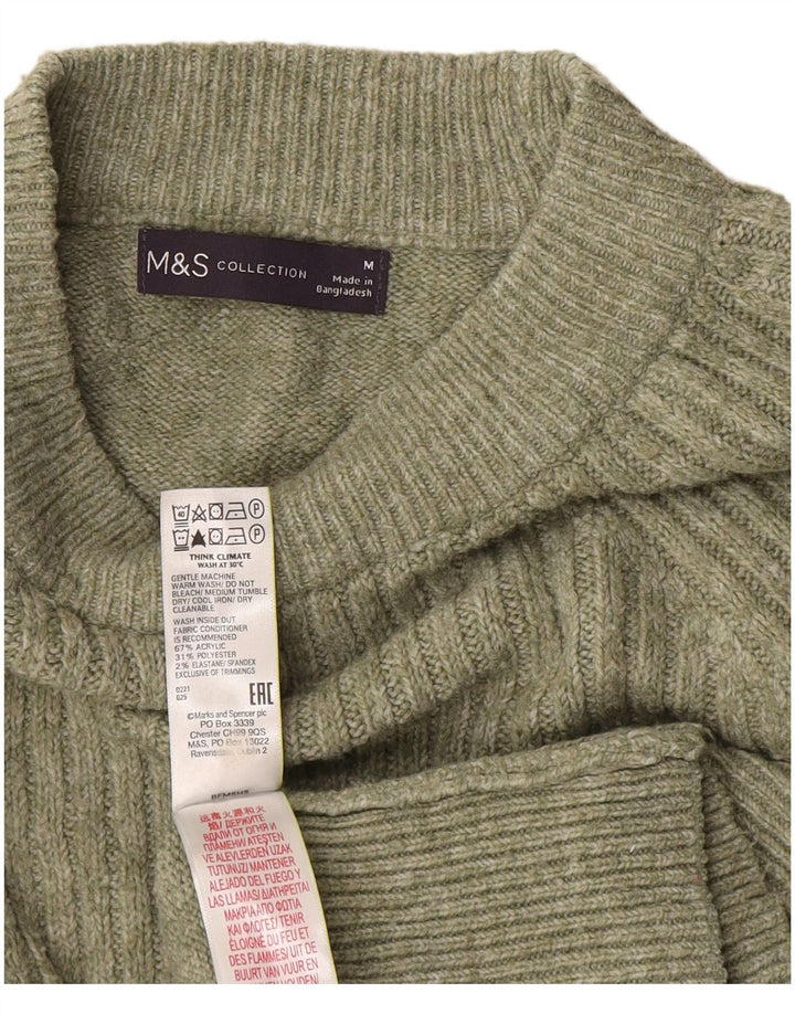 Marks & Spencer ženski džemper s kornjačičastim ovratnikom UK 14 Srednje zelena