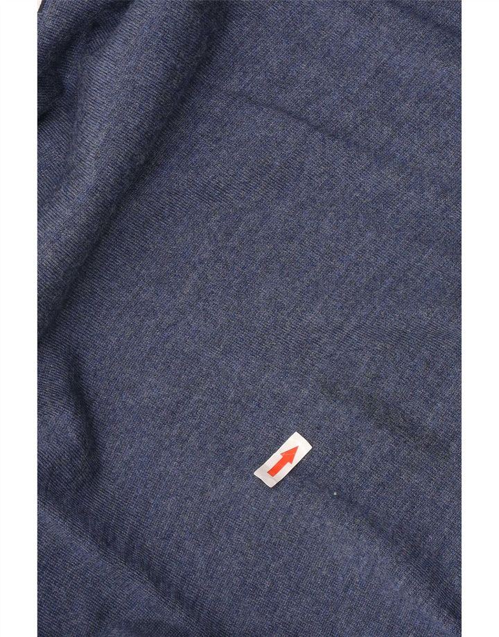 Tommy Hilfiger muški džemper s V-izrezom srednje plave merino vune
