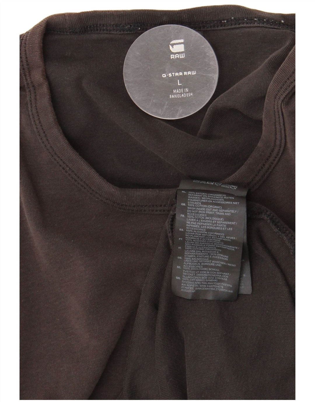 G-STAR Muška majica kratkih rukava Veliki crni pamuk