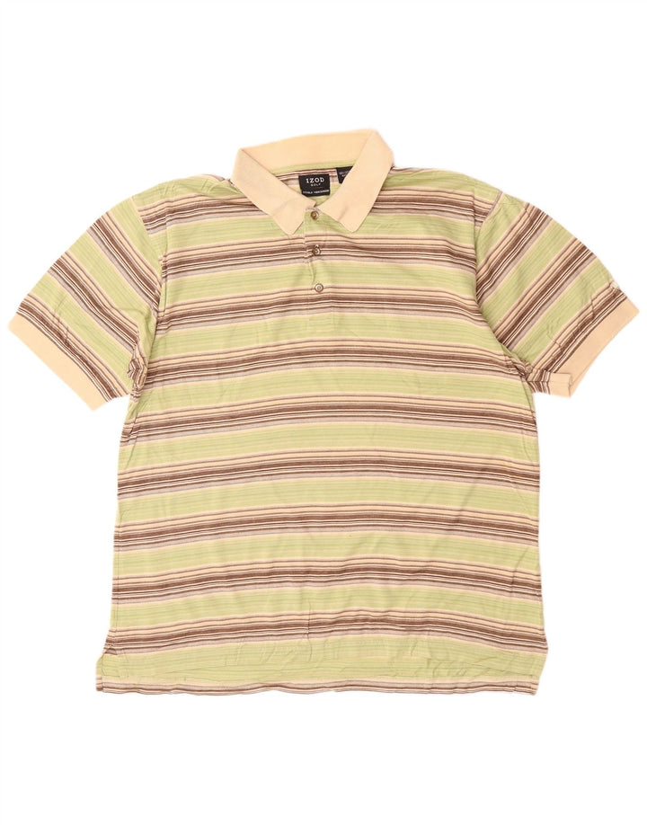 IZOD muška polo majica velike sive pruge, pamuk
