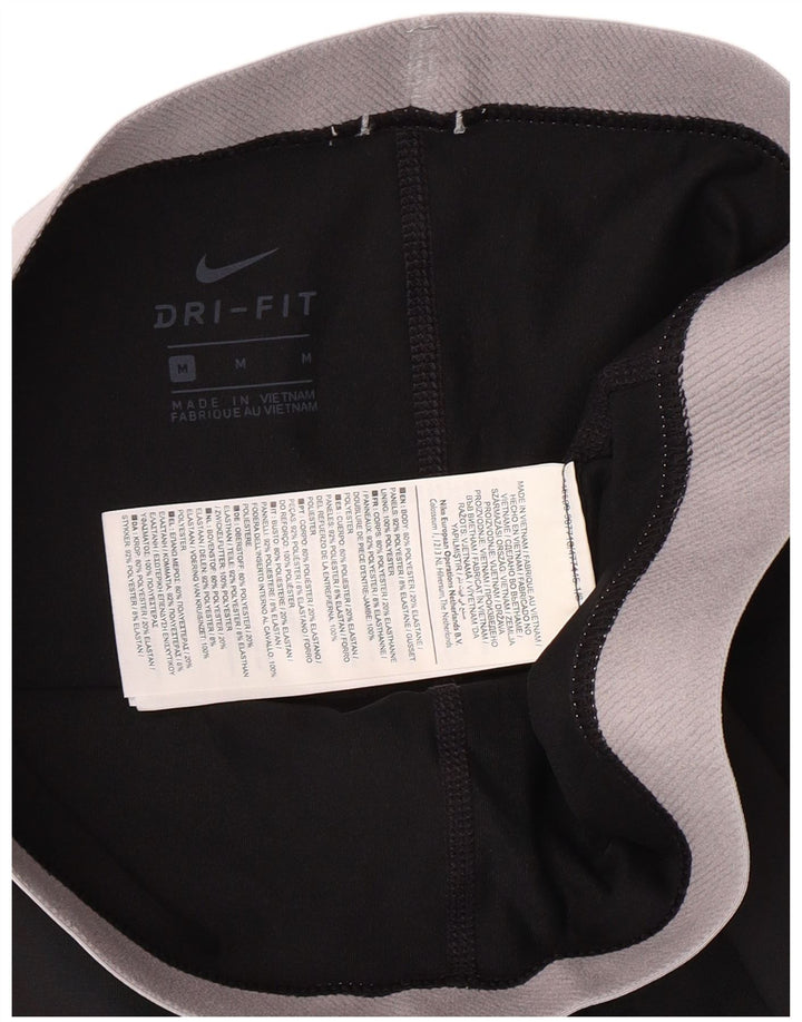 Nike Ženske Dri Fit Leggings UK 14 Srednje crne poliesterske sportske