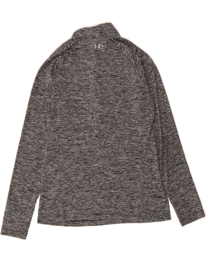 UNDER ARMOUR Womens Heat Gear Pullover Tracksuit Top UK 10 Small Grey Vintage Under Armour and Second-Hand Under Armour from Messina Hembry 