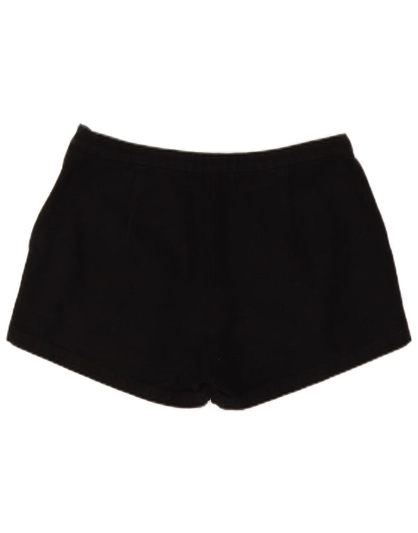 Vintage ženske grafičke chino kratke hlače, velike W30, crni pamuk