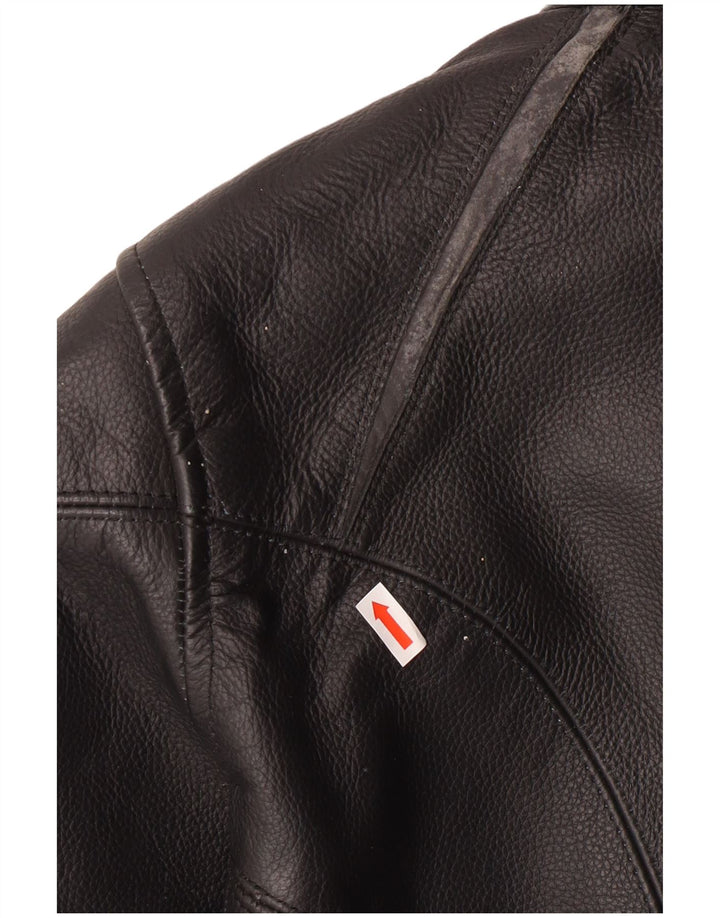 LEWIS ženska kožna biciklistička jakna UK 18 XL crna koža