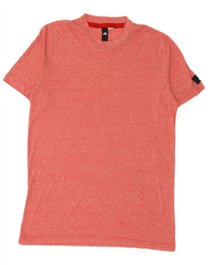 ADIDAS muška majica kratkih rukava srednje crvene fleke