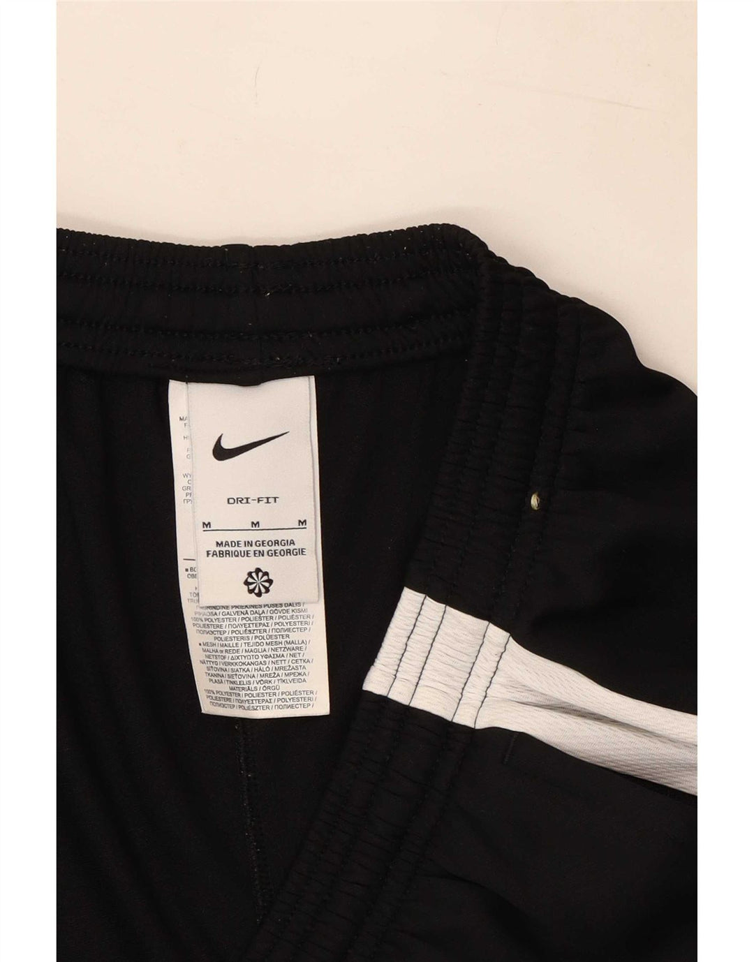 Nike muške Dri Fit hlače za trenirku srednje crne boje od poliestera