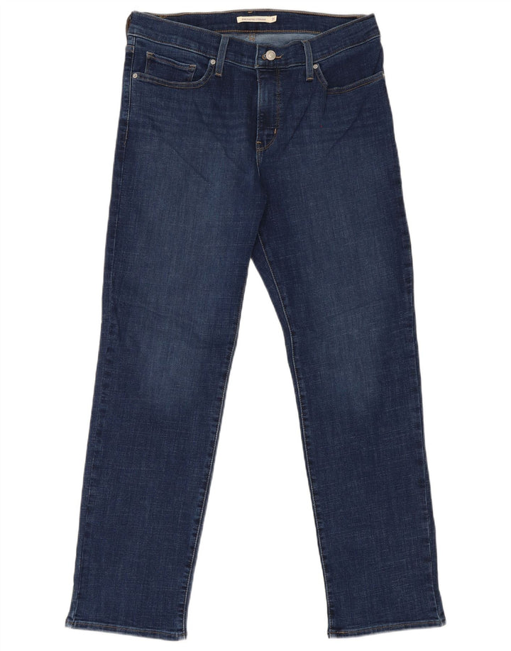 Levi's ženske ravne traperice 314 za oblikovanje W31 L30 plavi pamuk