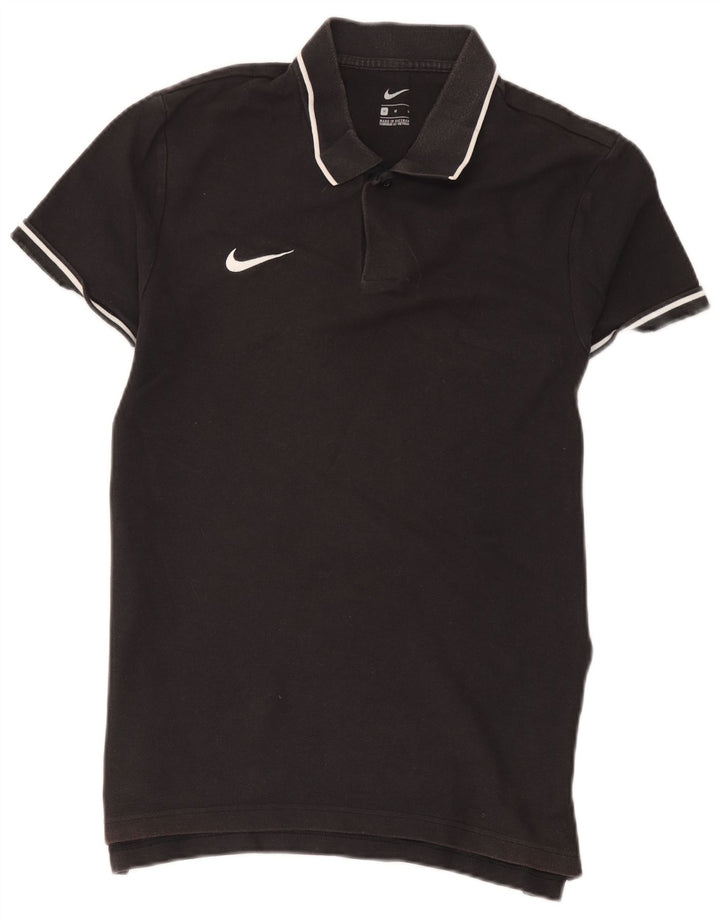 NIKE muška polo majica srednje crne pruge, pamuk