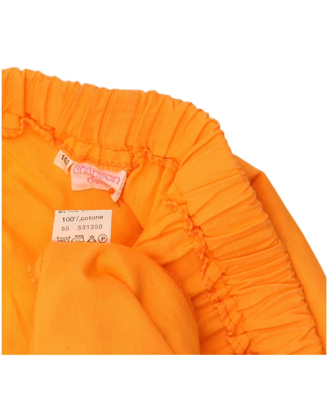 VINTAGE suknja A-kroja za djevojčice 12-13 godina W30, narančasti pamuk