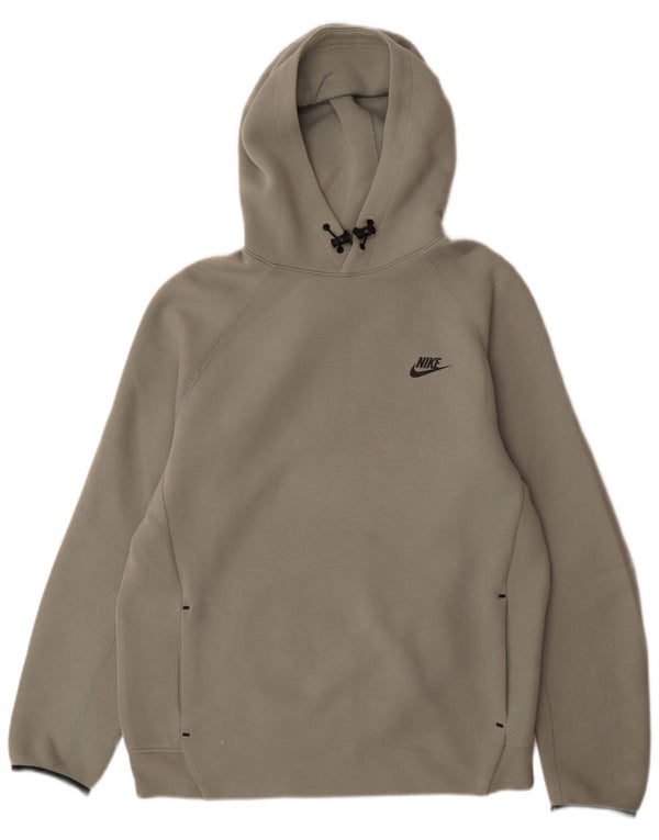 Nike Mens Hoodie Jumper Large Green Cotton