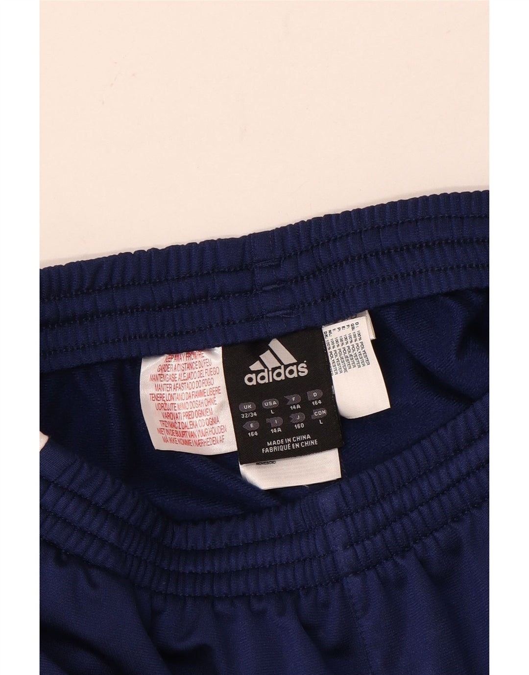 Adidas Hlače za trenirku za dječake 13-14 godina, plava poliesterska boja