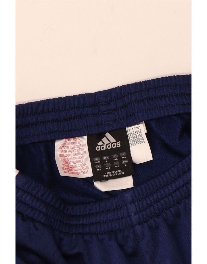Adidas Hlače za trenirku za dječake 13-14 godina, plava poliesterska boja