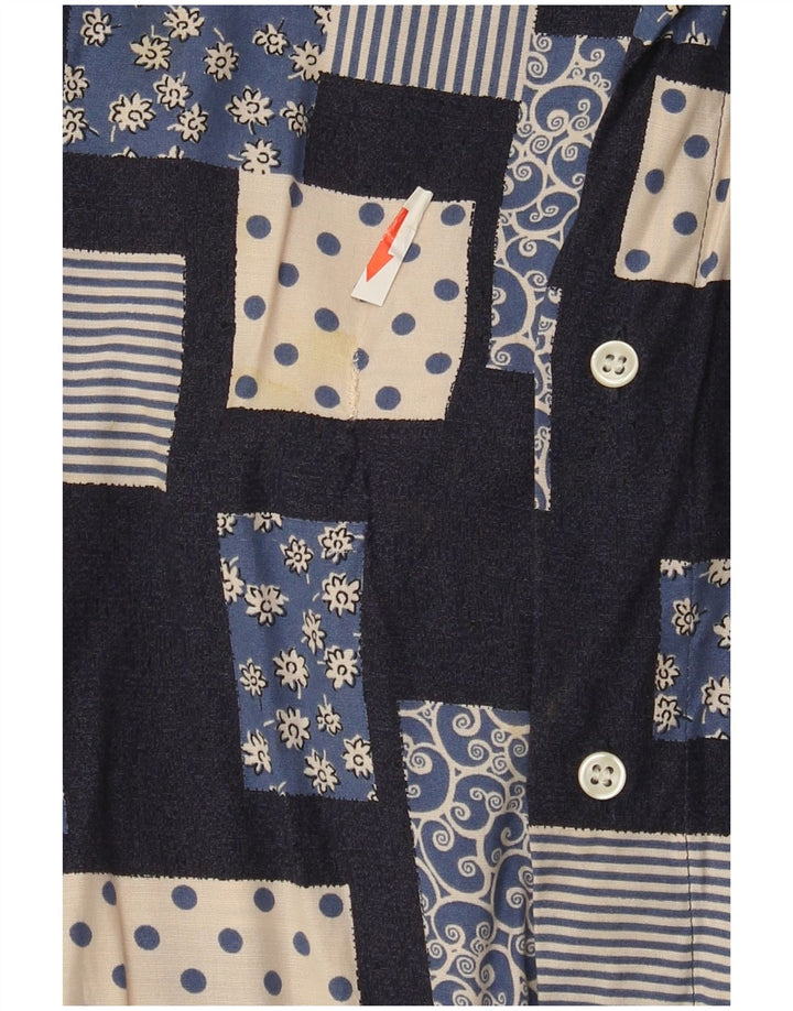 Vintage muška košulja velika tamnoplava patchwork