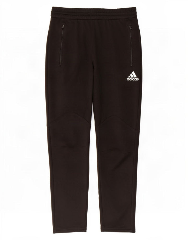 Adidas muške trenirke Climalite, velike crne hlače od poliestera