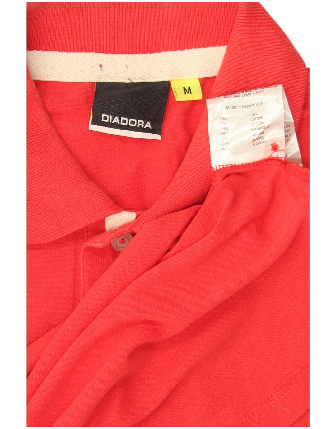 Diadora muška polo majica srednje crvene pamučne boje