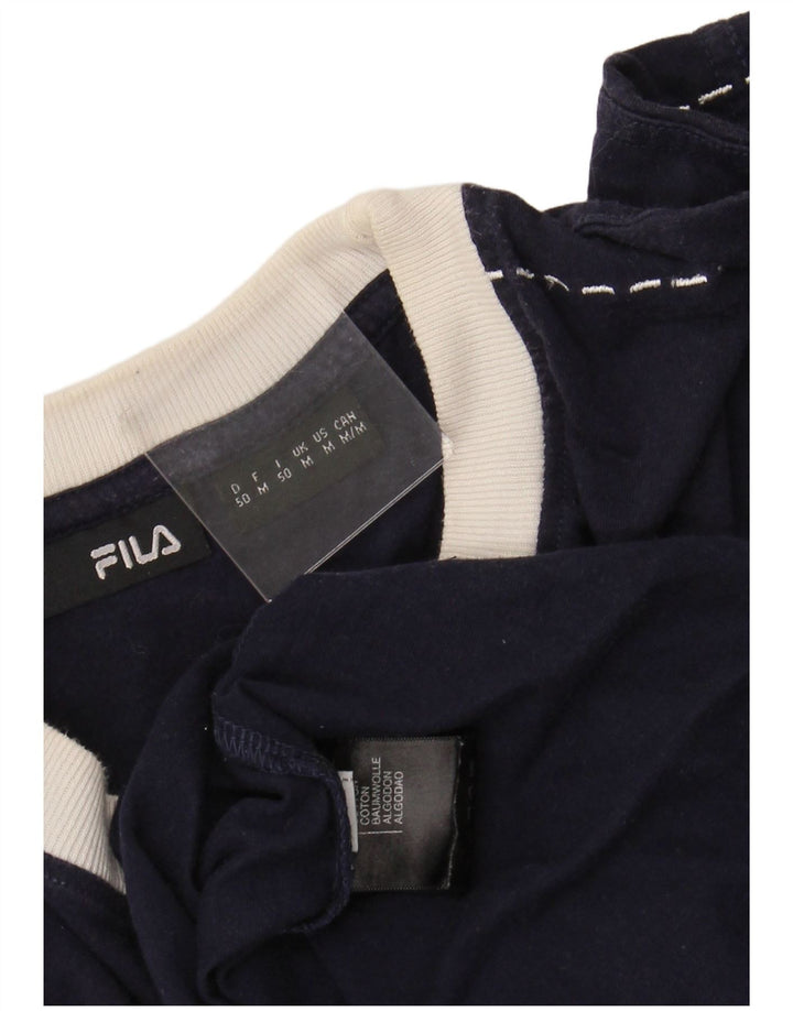 FILA muška majica kratkih rukava s grafičkim motivima srednje tamnoplavi pamuk
