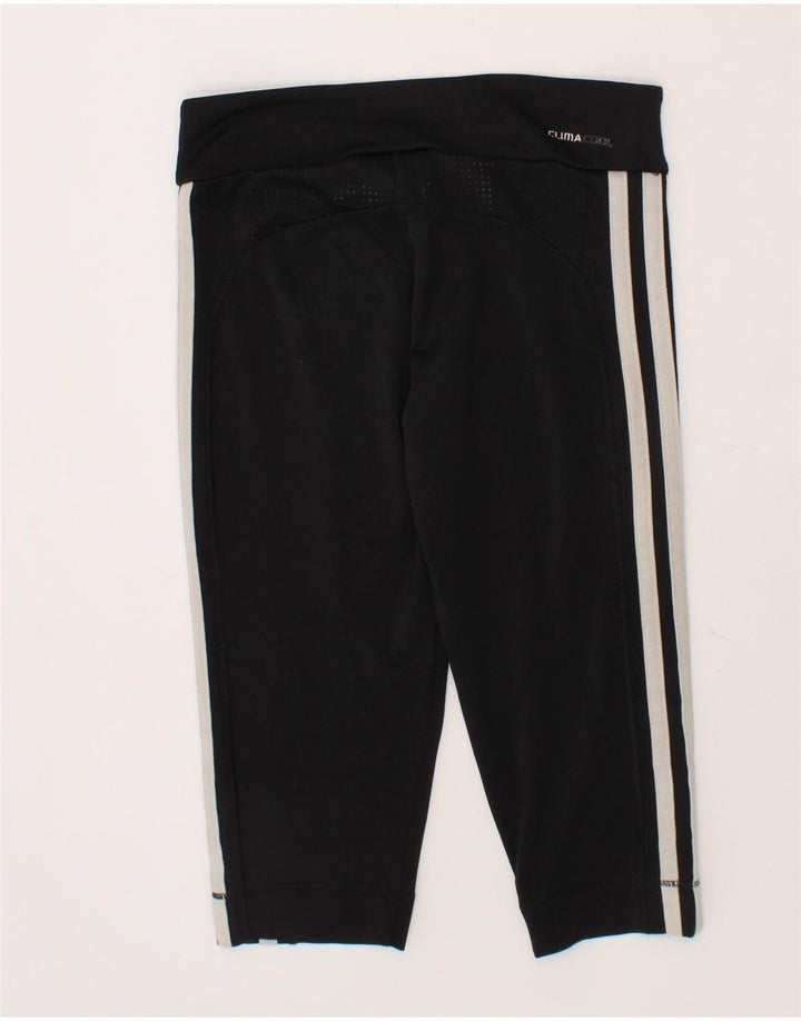 ADIDAS Girls Clima 365 Leggings 7-8 Years Black Polyester Vintage Adidas and Second-Hand Adidas from Messina Hembry 