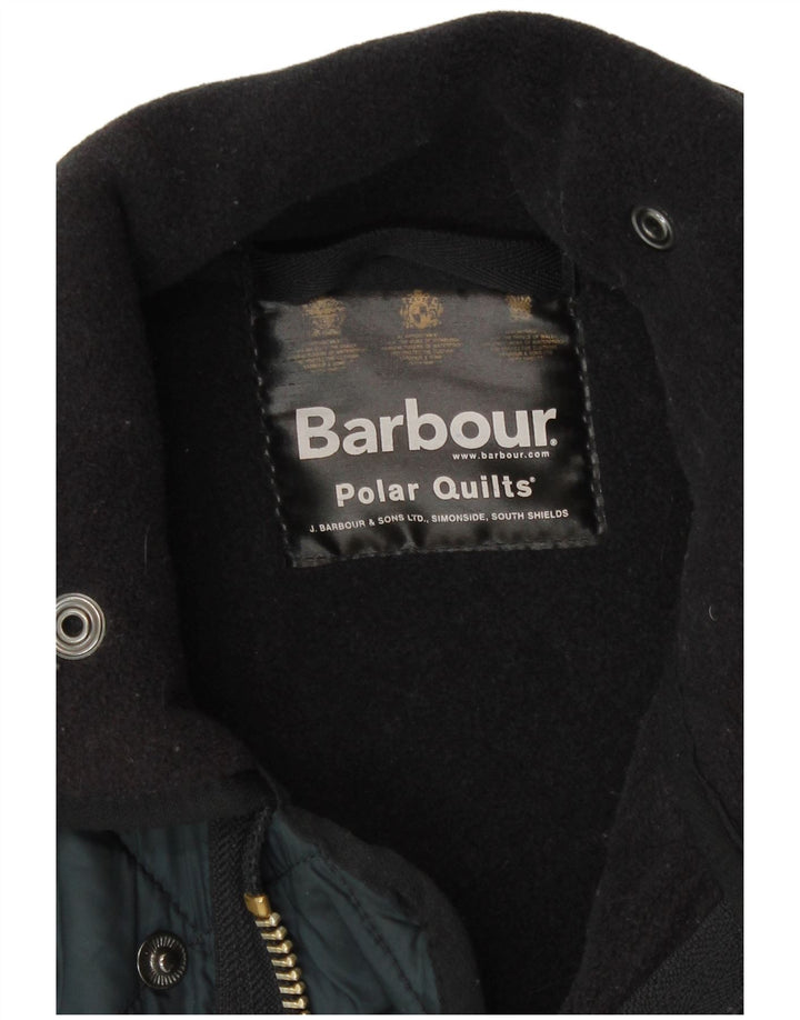 Barbour muška prošivena jakna UK 38 srednje tamnoplavi poliester