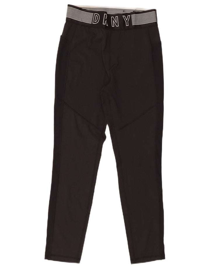 Dkny Ženske grafičke kratke tajice UK 12 Srednji crni poliester