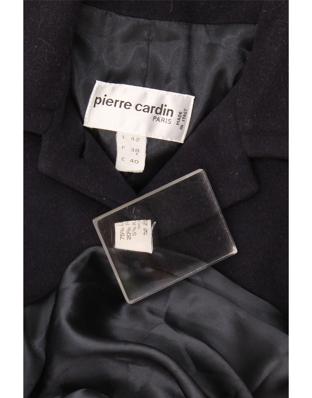 Pierre Cardin ženski preveliki kaput IT 42 srednje tamnoplava vuna