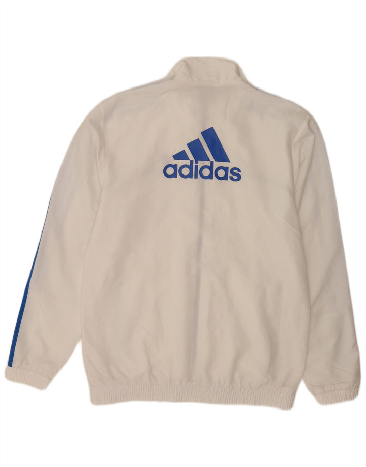 Adidas muška trenirka s grafičkim motivima, gornja jakna UK 36/38 mala bijela poliester