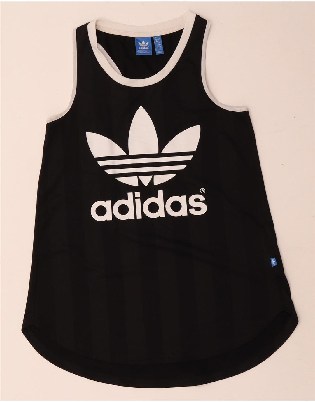 Adidas ženski grafički prsluk UK 8 mali crni poliester