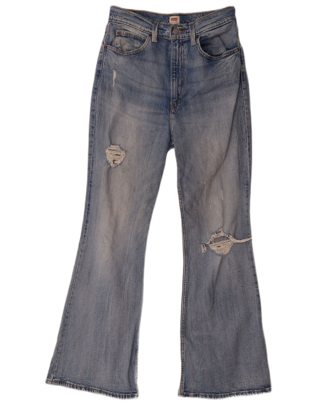 Levi's ženske rasklimane lepršave traperice W28 L29 plavi pamuk