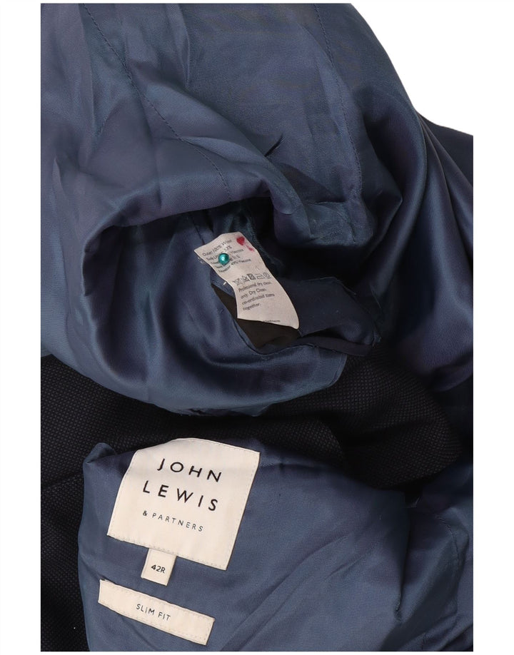John Lewis muška uska jakna sa 2 gumba UK 42 XL tamnoplava vuna