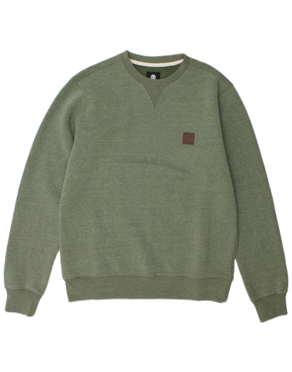 Element muški džemper srednje zelene boje od poliestera