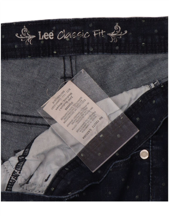 LEE Ženske Capri traperice klasičnog kroja US 24 4XL W48 L20 Pamuk na plave točke