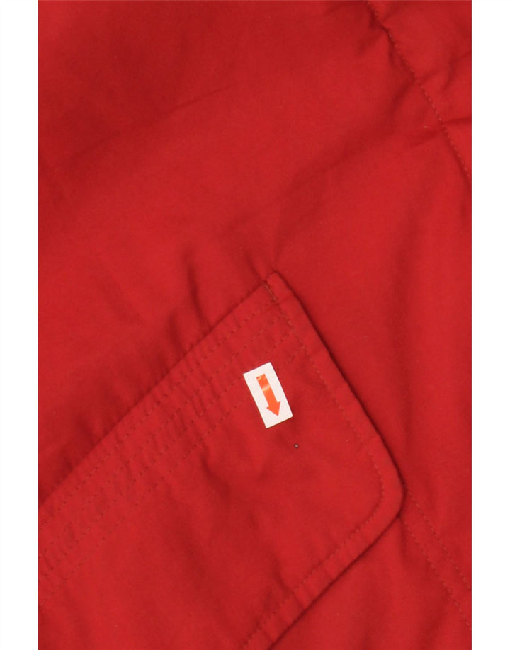Vintage ženska velika parka jakna s kapuljačom IT 44 srednje crvena