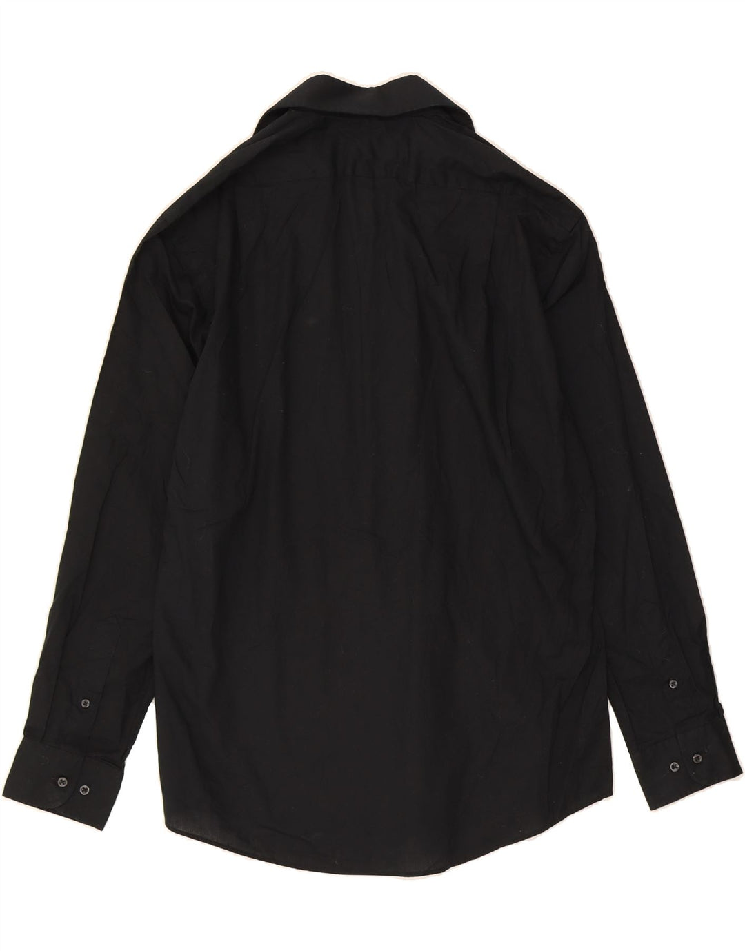 DOCKERS Mens Fitted Shirt Medium Black Cotton Vintage Dockers and Second-Hand Dockers from Messina Hembry 